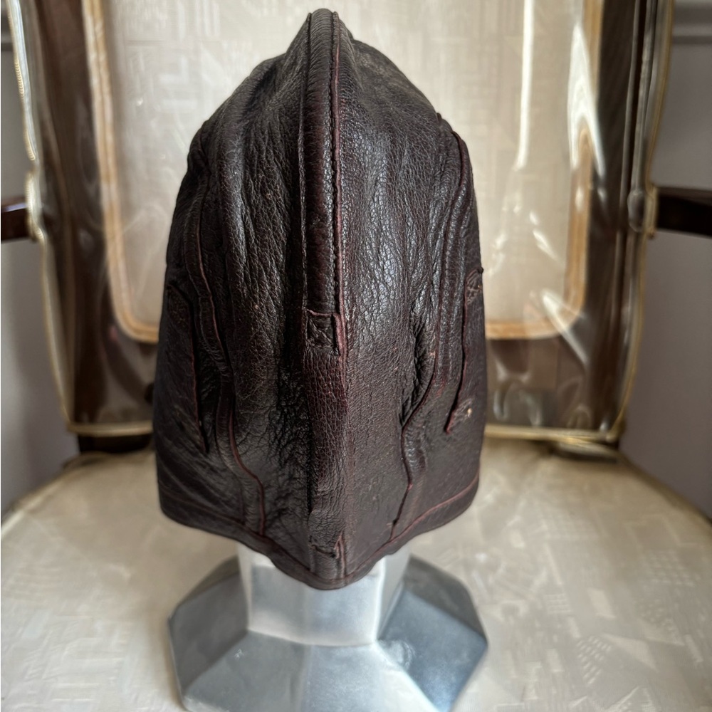 World War 2 US Navy Pilot Leather Flight Helmet Hat Cap NAF 1092 Slote & Klein - Picture 5 of 8